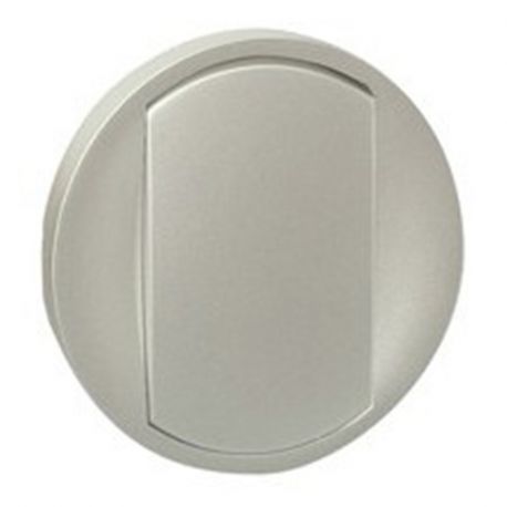 Enjoliveur Titane pour poussoir et va-et-vient avec couronne lumineuse 10AX - doigt large
