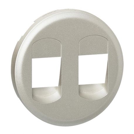 Enjoliveur Céliane - prise HP double - titane