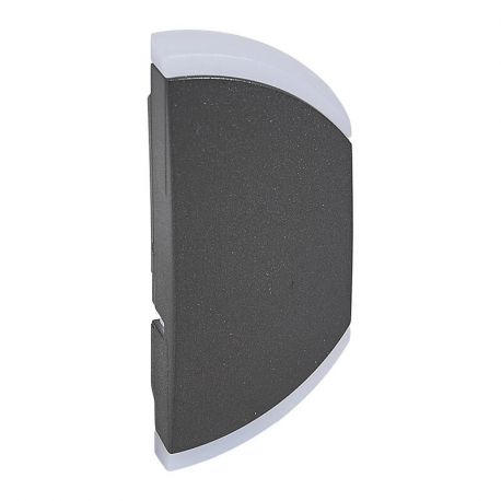 Enjoliveur simple Céliane BUS Legrand sans marquage montage gauche ou droite - MyHOME® domotique - Graphite