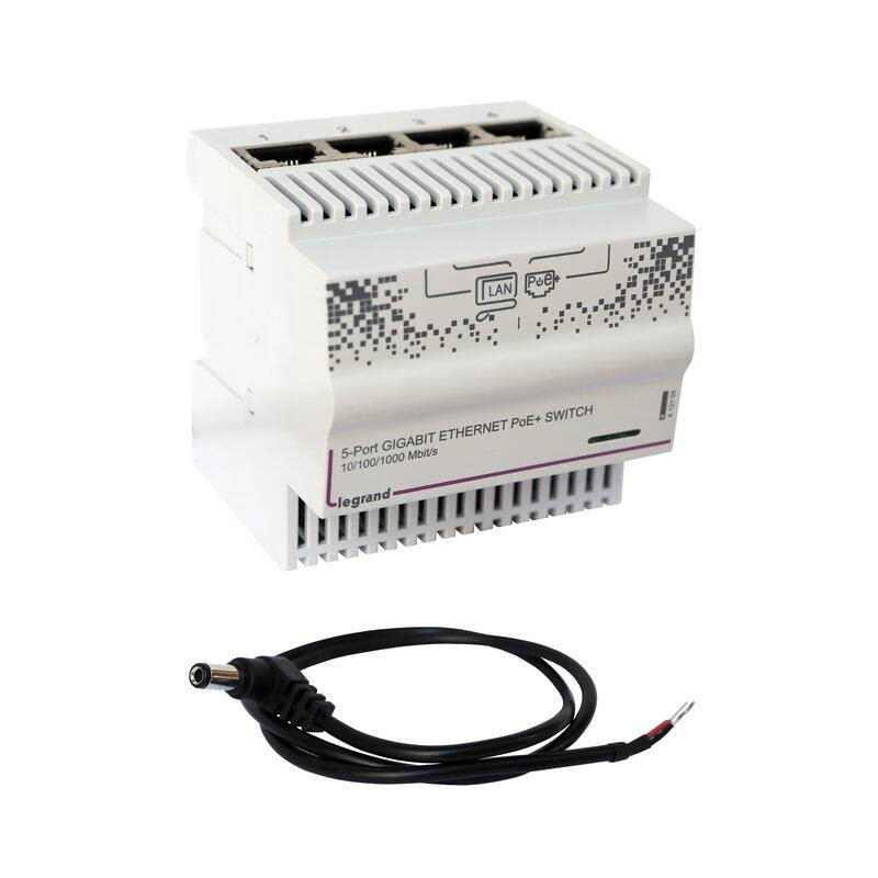 6 Port PoE Switch 10-100-1000Mbps avec 4 Ports PoE+, 1 Port Gigabit Uplink, 1 Port 1.25G SFP