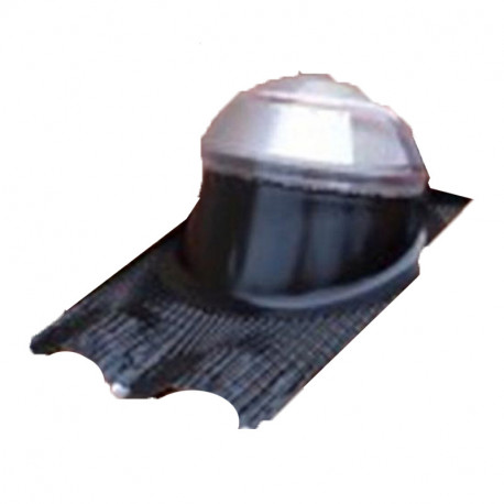 Solin de sortie de toit tuile pour chauffe eau thermodynamique Calypso Atlantic - Noir - 25-45°