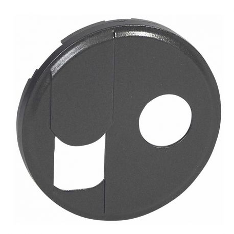 Enjoliveur Céliane pour prise téléphone RJ45 - TV simple - Graphite