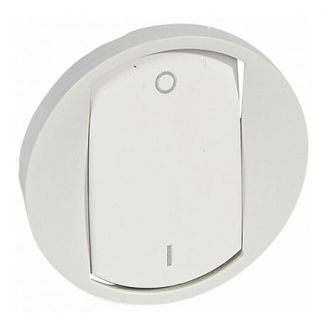 Enjoliveur Céliane pour interrupteur bipolaire 20A - Blanc