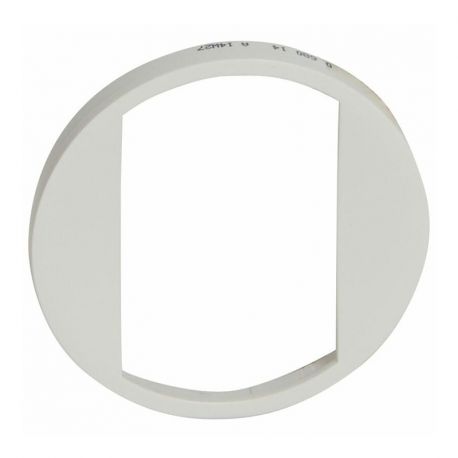 Enjoliveur Blanc pour poussoir et va-et-vient Soft porte-étiquette - 10AX