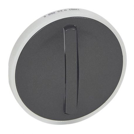 Enjoliveur Graphite pour poussoir et va-et-vient avec couronne lumineuse 10AX - doigt étroit