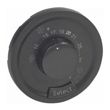 Enjoliveur Céliane - thermostat fil pilote / CPL - graphite - Céliane