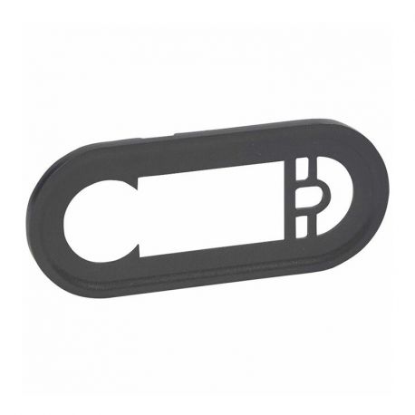 Enjoliveur Céliane pour thermostat d'ambiance programmable - graphite