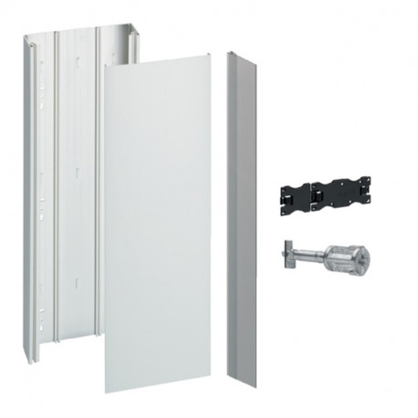 Pack goulotte 1 couvercle GTL gamma+ 13 Hager - Blanc - 2.6 mètres