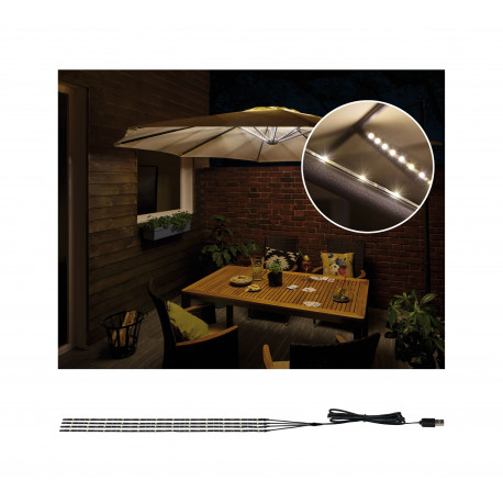 Ecl. parasol Mobile Extérieur 3000K 4x0,4m