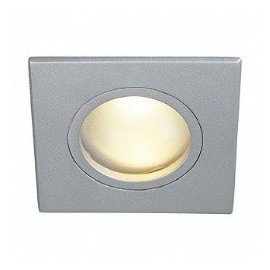 Spot encastré FGL OUT MR16 aluminium carré titane verre satiné