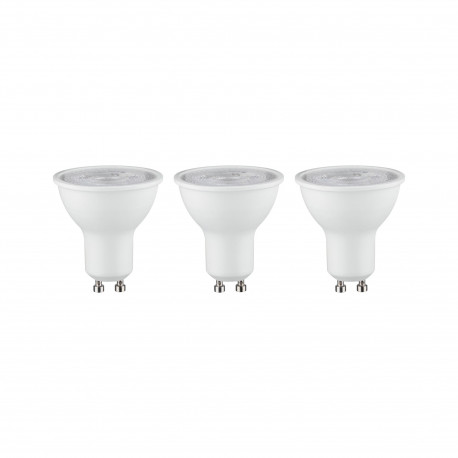 Ampoules réflecteurs LED Paulmann - Lot de 3 - GU10 - 3x3.5W - 4000K - 230V - Blanc - Non dimmables