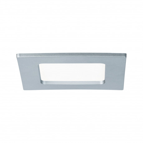 Panneau LED encastré Quality Panel Paulmann - Carré - 6W - 4000K - 115x115mm - IP44 - Chrome