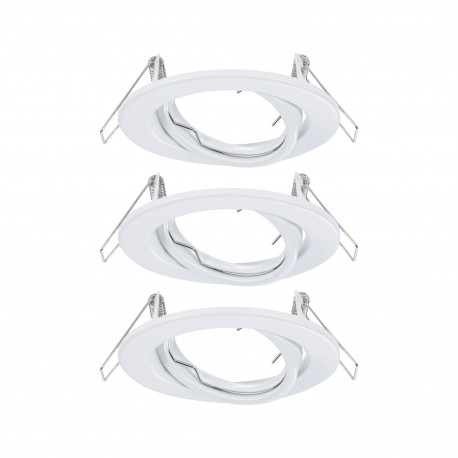 Kit ENC orientables max. 3x40W GU10 230V Blanc/Métal