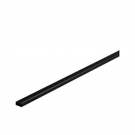 Profilé avec diffuseur pour strip LED Paulmann - Longueur 1m - Plastique - Noir