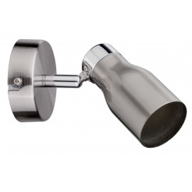 Spot sur patère Meli Paulmann - GU10 - 10W - Dimmable - Nickel satiné