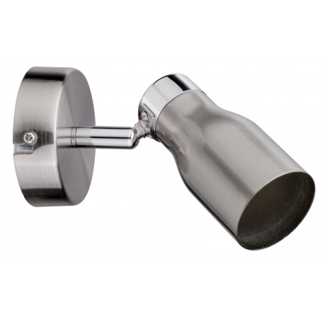 Spot sur patère Meli Paulmann - GU10 - 10W - Dimmable - Nickel satiné