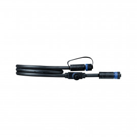 Câble Extérieur Plug & Shine Paulmann - IP68 - 1m - 1in-2out - 2x1,5mm - Noir