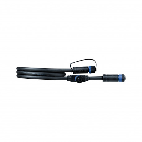 Câble Extérieur Plug & Shine Paulmann - IP68 - 1m - 1in-2out - 2x1,5mm - Noir