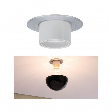 Enc Nova Retro fixe avec douille E27 1x10W maxi 230V Alu tourné