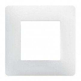 Plaque Essensya Hager - 1 poste - Blanc - Horizontale ou verticale