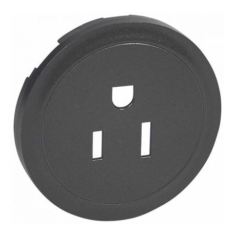 Lot de 10 enjoliveurs Céliane - prise 2P+T standard US - Graphite