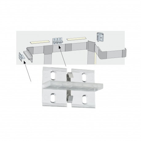 Kit de 4 fixations Duo plastique