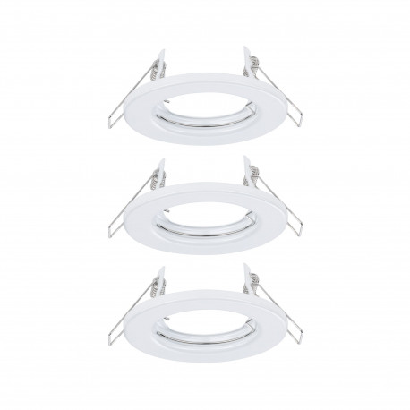 Kit Encastrés fixe max. 3x40W GU10 230V Blanc/Métal