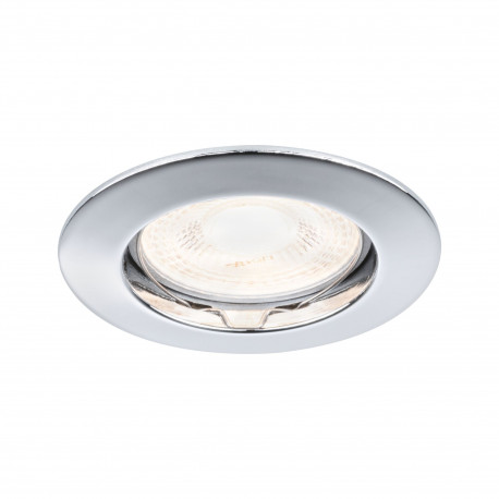 Spot encastré fixe Premium Paulmann - 12V - max.50W - GU5,3 - Chrome - Dimmable