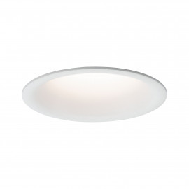 Spot fixe encastré Cymbal Coin Paulmann - max. 10W - IP44 - Blanc dépoli - Dimmable - Sans ampoule