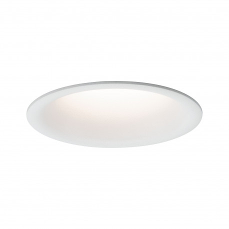 Spot fixe encastré Cymbal Coin Paulmann - max. 10W - IP44 - Blanc dépoli - Dimmable - Sans ampoule