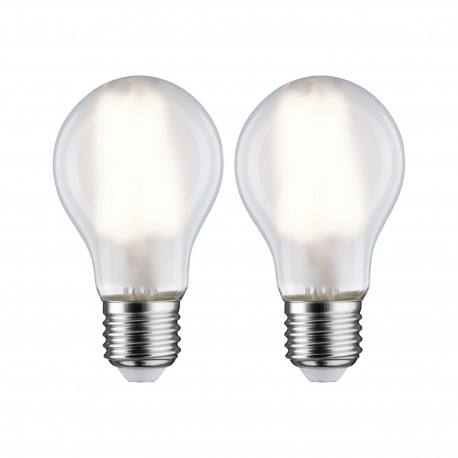 LED Fil STD x2 806lm E27 4000K dépoli 7W 230V