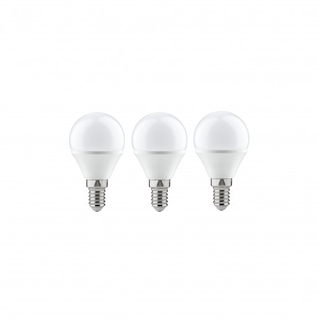 Pack 3 sphér. LED 4 W E14 230 V 2700K