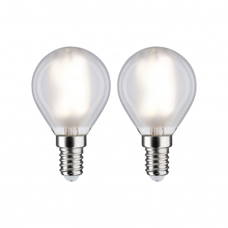 Sphère LED fil x2 470lm E14 4000K dépoli 4,5W 230V