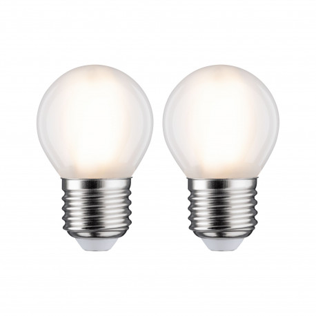 LED fil sphérique x2 470lm E27 2700K dépoli 5W 230V
