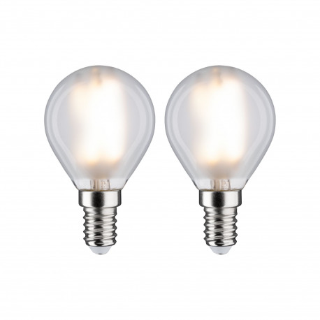 LED fil sphérique x2 470lm E14 2700K Dépoli 4,5W 230W