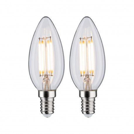 LED Fil flamme x2 470lm E14 2700K Clair 4,5W 230W