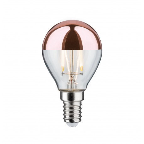 LED sphérique calotte réflect 220lm E14 2700K 2,6W 230V Cuivre