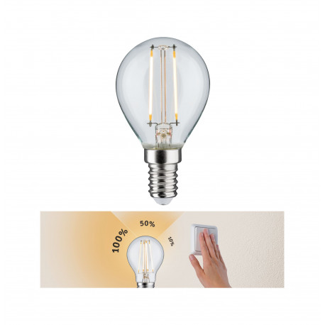 LED sphé 2,7W E14 230V grad 3 niv clair