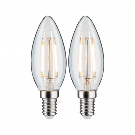 LED Fil 2 bougies 250lm E14 2700K Clair 2,7W 230V
