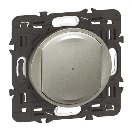 Interrupteur filaire connecté variateur Céliane connecté With Netatmo Legrand - Avec neutre - 150W LED - Titane sans plaque