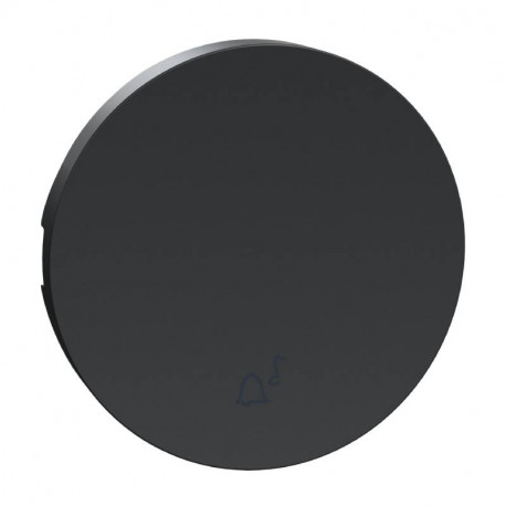 Enjoliveur simple Odace Schneider electric - Pour va-et-vient ou poussoir - Anthracite