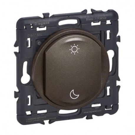 Commande sans fil sans pile Lever/Coucher Legrand - Self-e Céliane with Netatmo - Enjoliveur graphite