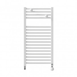 Sèche-serviettes eau chaude étroit Riva 4 Thermor - Blanc brillant - 314W - Raccordements sur collecteurs