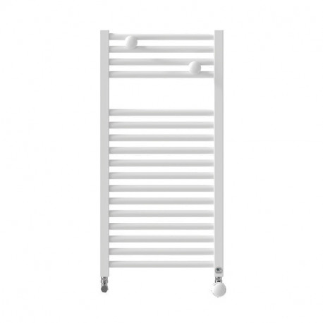 Sèche-serviettes eau chaude étroit Riva 4 Thermor - Blanc brillant - 314W - Raccordements sur collecteurs