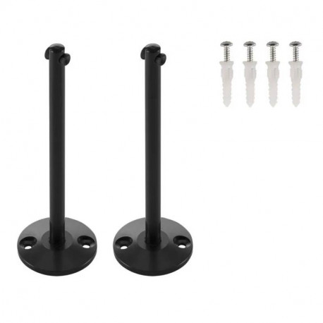 Support de plafond Tenseo SLV - Pour système de câble T.B.T - 16cm - Noir