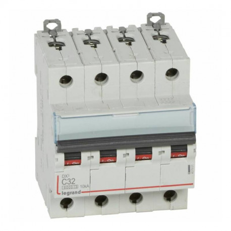 Disjoncteur DX³6000 Legrand - 10kA - 4P- Courbe C - Vis/Vis - Pour peigne HX³ traditionnel