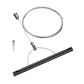 Kit de suspension Tenseo SLV - Pour système de câble T.B.T - 2m - Noir