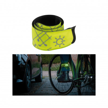 Snap Band Function Jaune matériau nylon Vert LED pile incluse