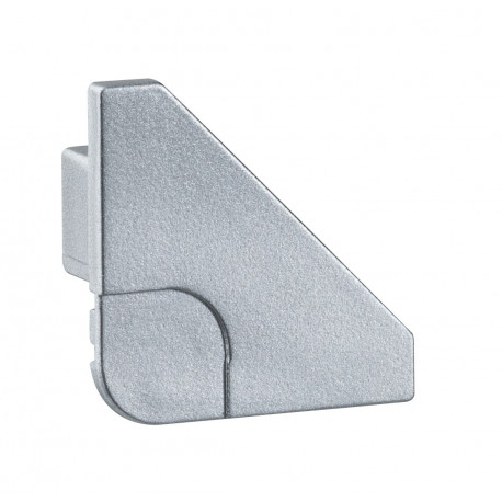 Kit de 2 protections Delta End Cap Paulmann - Pour profilé strip LED - Plastique - Alu mat
