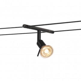 Spot Syros SLV - Pour câble tendu T.B.T. TENSEO - 50W - Noir